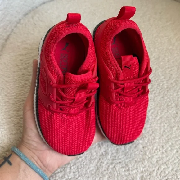 Puma Kids Vibrant Red Sneakers | 7C - Picture 6 of 6